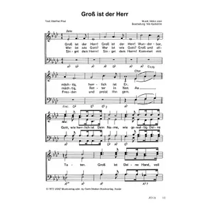Produktbild des Artikels Groß ist der Herr (Noten - Download)