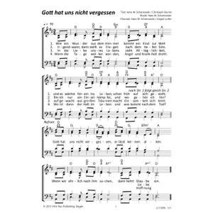 Produktbild des Artikels Gott hat uns nicht vergessen (Noten - Download)