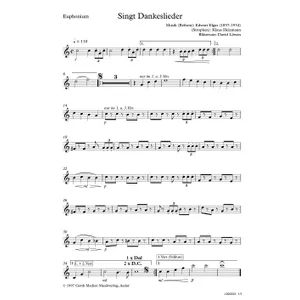 Produktbild des Artikels Singt Dankeslieder (Euphonium) (Noten - Download)