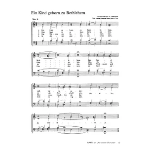 Produktbild des Artikels Ein Kind geborn zu Bethlehem (Noten - Download)