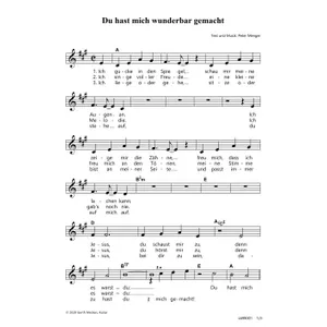 Produktbild des Artikels Du hast mich wunderbar gemacht (Noten - Download)