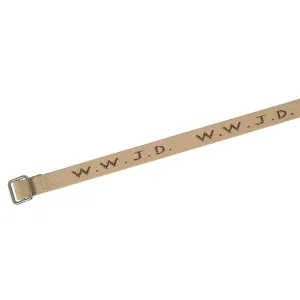 Produktbild des Artikels Armband "WWJD" gewebt - beige ()