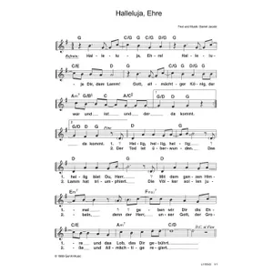 Produktbild des Artikels Halleluja, Ehre (Noten - Download)