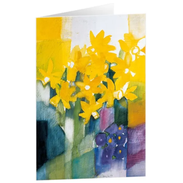 Produktbild des Artikels Kunstkarten "Narzissen" 5 Stk. (Schreibwaren)