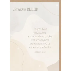 Produktbild des Artikels Faltkarte "Herzliches Beileid" (Schreibwaren)