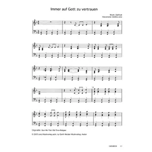 Produktbild des Artikels Immer auf Gott zu vertrauen (Noten - Download)