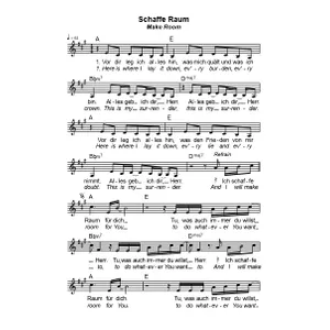 Produktbild des Artikels Schaffe Raum (Noten - Download)