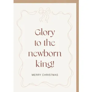 Produktbild des Artikels Faltkarte "Glory to the newborn king!" (Schreibwaren)