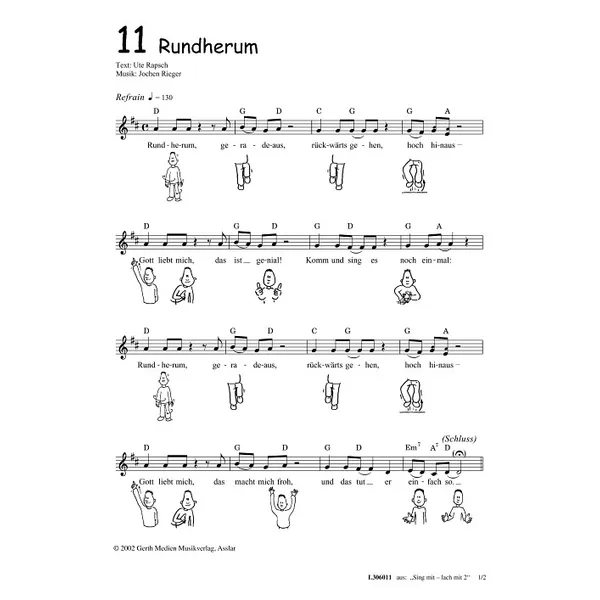 Produktbild des Artikels Rundherum (Noten - Download)