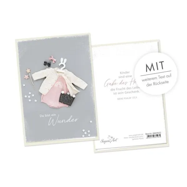 Produktbild des Artikels Faltkarte - Geburt - Du bist ein Wunder (Schreibwaren)