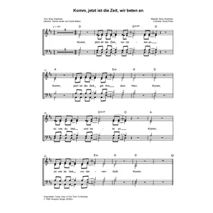 Produktbild des Artikels Komm jetzt ist die Zeit wir beten an (Noten - Download)