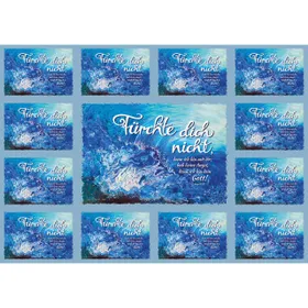Produktbild des Artikels Jahreslosung 2027 - Aufkleber-Grußkarten, 4 Stk Aquarell (Schreibwaren)