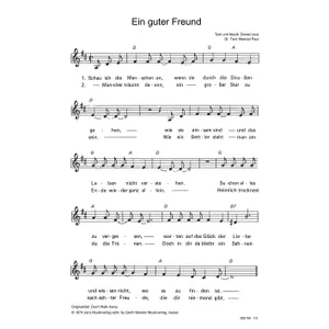 Produktbild des Artikels Ein guter Freund (Noten - Download)