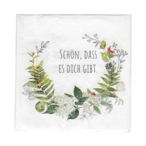 Produktbild des Artikels Servietten "Schön, dass es dich gibt." ()