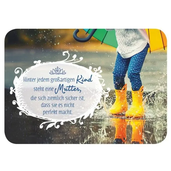 Produktbild des Artikels Postkarte - Hinter jedem großartigen Kind (Schreibwaren)
