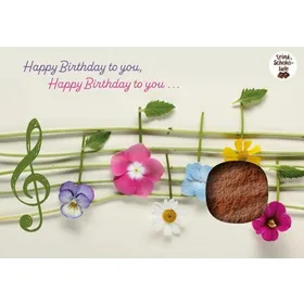 Produktbild des Artikels Schokokarte - Happy Birthday to you, happy birthday" (Lebensmittel)