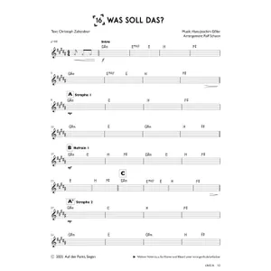 Produktbild des Artikels Was soll das? (Bandsheet) (Noten - Download)