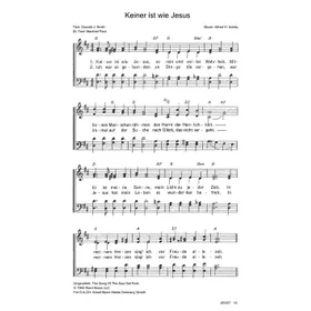 Produktbild des Artikels Keiner ist wie Jesus (Noten - Download)