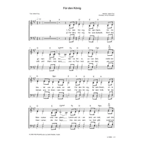 Produktbild des Artikels Für den König (Noten - Download)