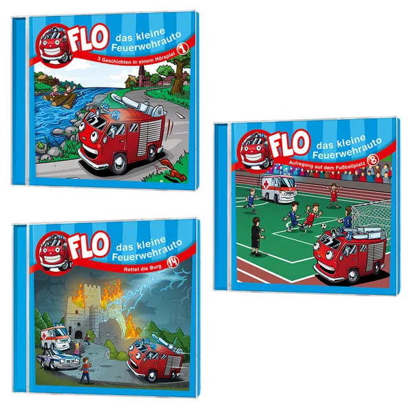 Produktbild des Artikels Flo - das kleine Feuerwehrauto - CD-Set 8 (Hörbuch/Hörspiel - CD)