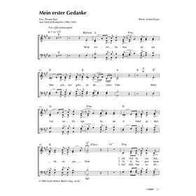 Produktbild des Artikels Mein erster Gedanke (Noten - Download)