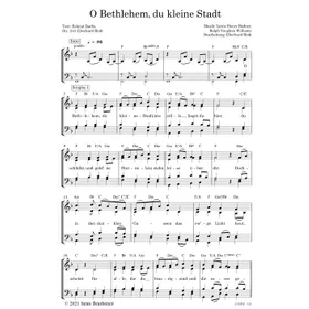 Produktbild des Artikels O Bethlehem, du kleine Stadt (Noten - Download)