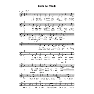 Produktbild des Artikels Grund zur Freude (Noten - Download)