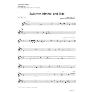 Produktbild des Artikels Zwischen Himmel und Erde (Noten - Download)