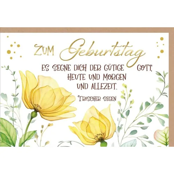 Produktbild des Artikels Faltkarte "Zum Geburtstag" (Schreibwaren)