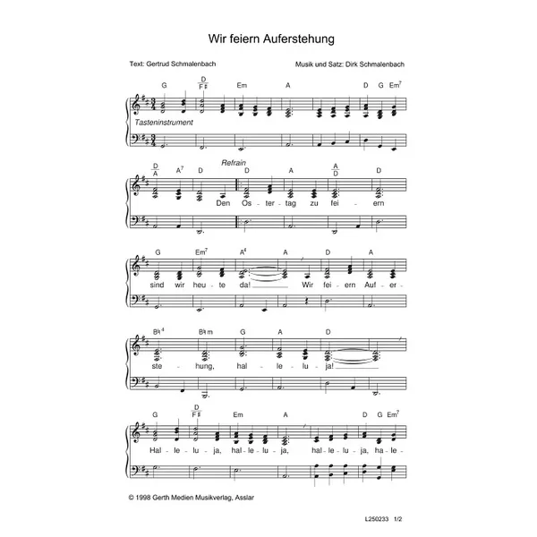 Produktbild des Artikels Wir feiern Auferstehung (Noten - Download)