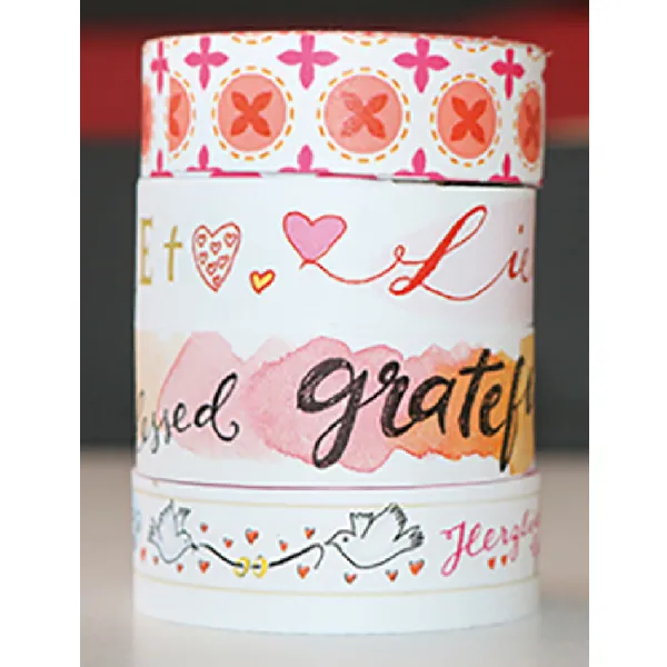 Produktbild des Artikels Washi Tapes - Design rot ()