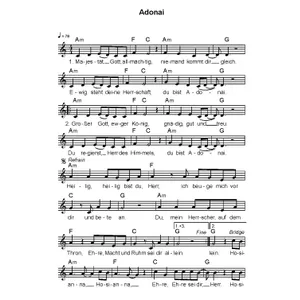 Produktbild des Artikels Adonai (Noten - Download)