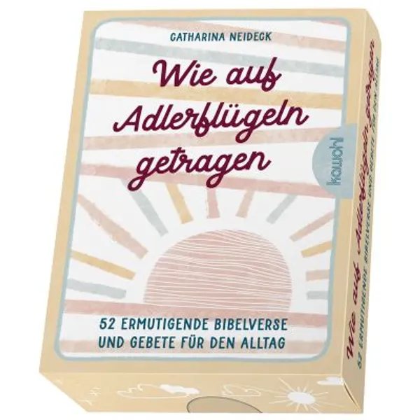 Produktbild des Artikels Karten-Box: Wie auf Adlerflügeln getragen (Schreibwaren)