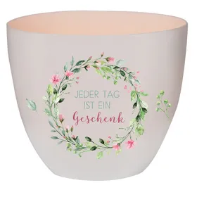 Produktbild des Artikels Windlicht LichterZeit "Jeder Tag ist ein Geschenk" ()