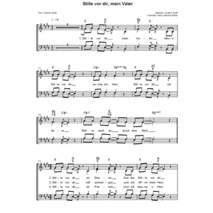 Produktbild des Artikels Stille vor dir mein Vater (Noten - Download)