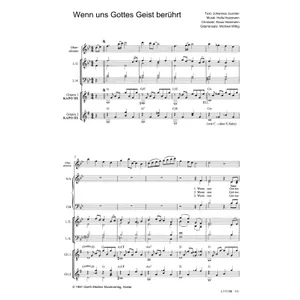 Produktbild des Artikels Wenn uns Gottes Geist berührt (Noten - Download)