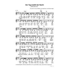 Produktbild des Artikels Der Tag erzählt der Nacht (Noten - Download)