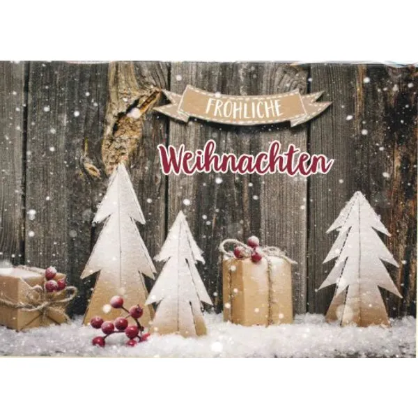 Produktbild des Artikels Faltkarte - Fröhliche Weihnachten (Schreibwaren)