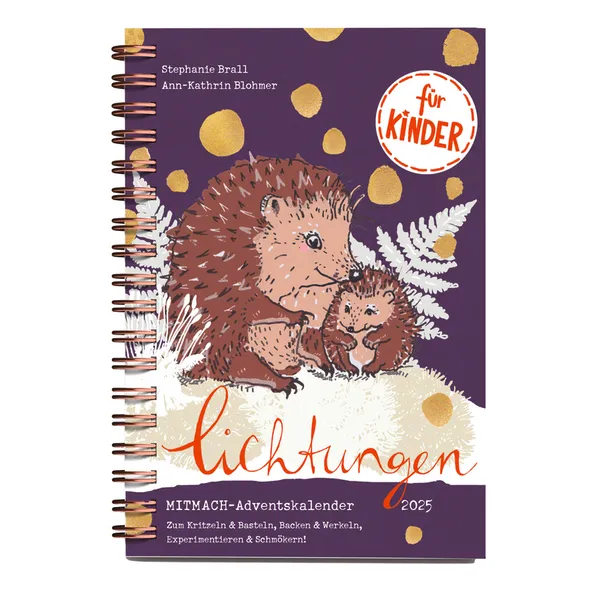 Produktbild des Artikels Lichtungen für Kinder 2025 - Mitmach-Adventskalender (Kalender - Spiralbindung)