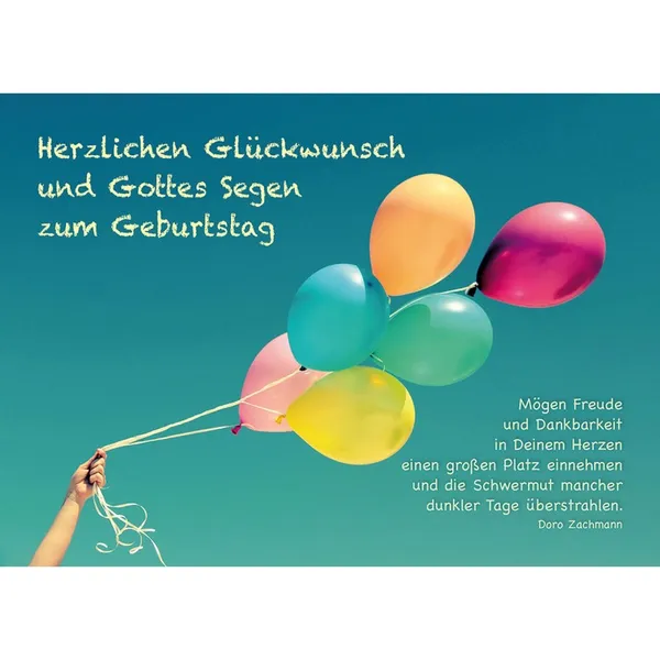 Produktbild des Artikels Postkarten: Herzlichen Glückwunsch, 4 Stück (Schreibwaren)