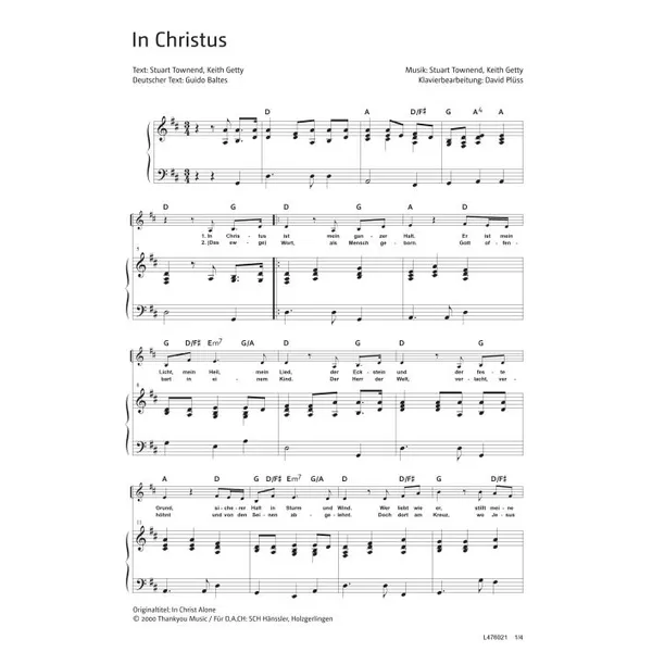 Produktbild des Artikels In Christus (Noten - Download)