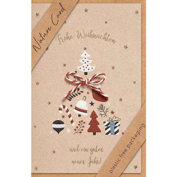 Produktbild des Artikels Faltkarte "Frohe Weihnachten"/Christmas Items (Schreibwaren)