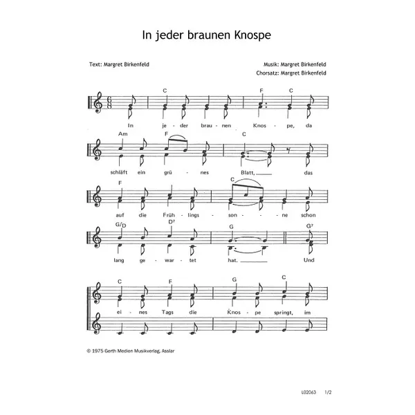 Produktbild des Artikels In jeder braunen Knospe (Noten - Download)