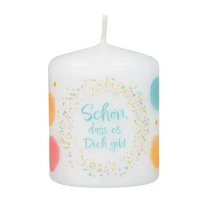 Produktbild des Artikels Tischkerze "Schön, dass es Dich gibt " (klein) ()