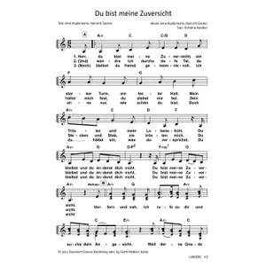 Produktbild des Artikels Du bist meine Zuversicht (Noten - Download)
