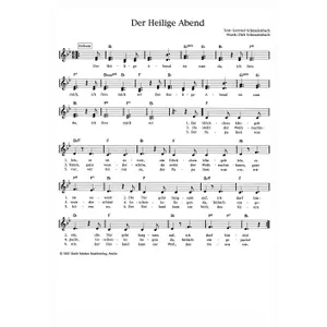 Produktbild des Artikels Der Heilige Abend (Noten - Download)