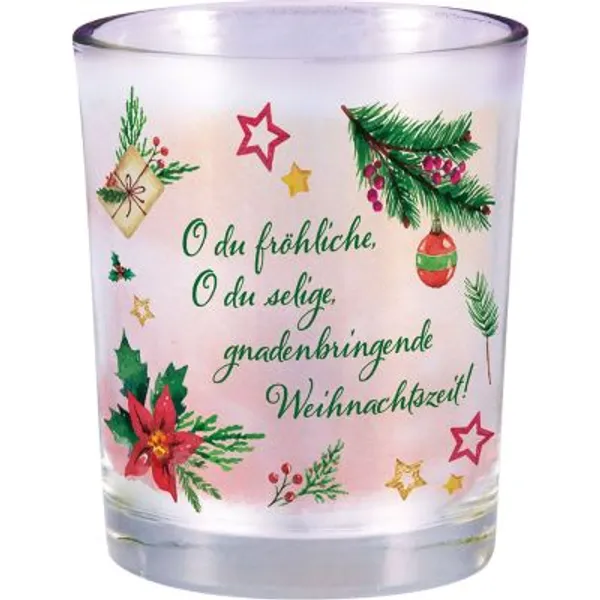 Produktbild des Artikels Windlicht "O du fröhliche, o du selige" ()