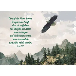 Produktbild des Artikels Postkarten: Die auf den Herrn harren, 4 Stück (Schreibwaren)