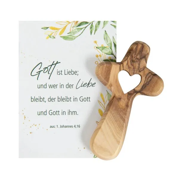Produktbild des Artikels Handschmeichler Kreuz  - Olivenholz ()