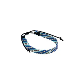 Produktbild des Artikels Armband "W.W.J.D." Stoff - blau ()